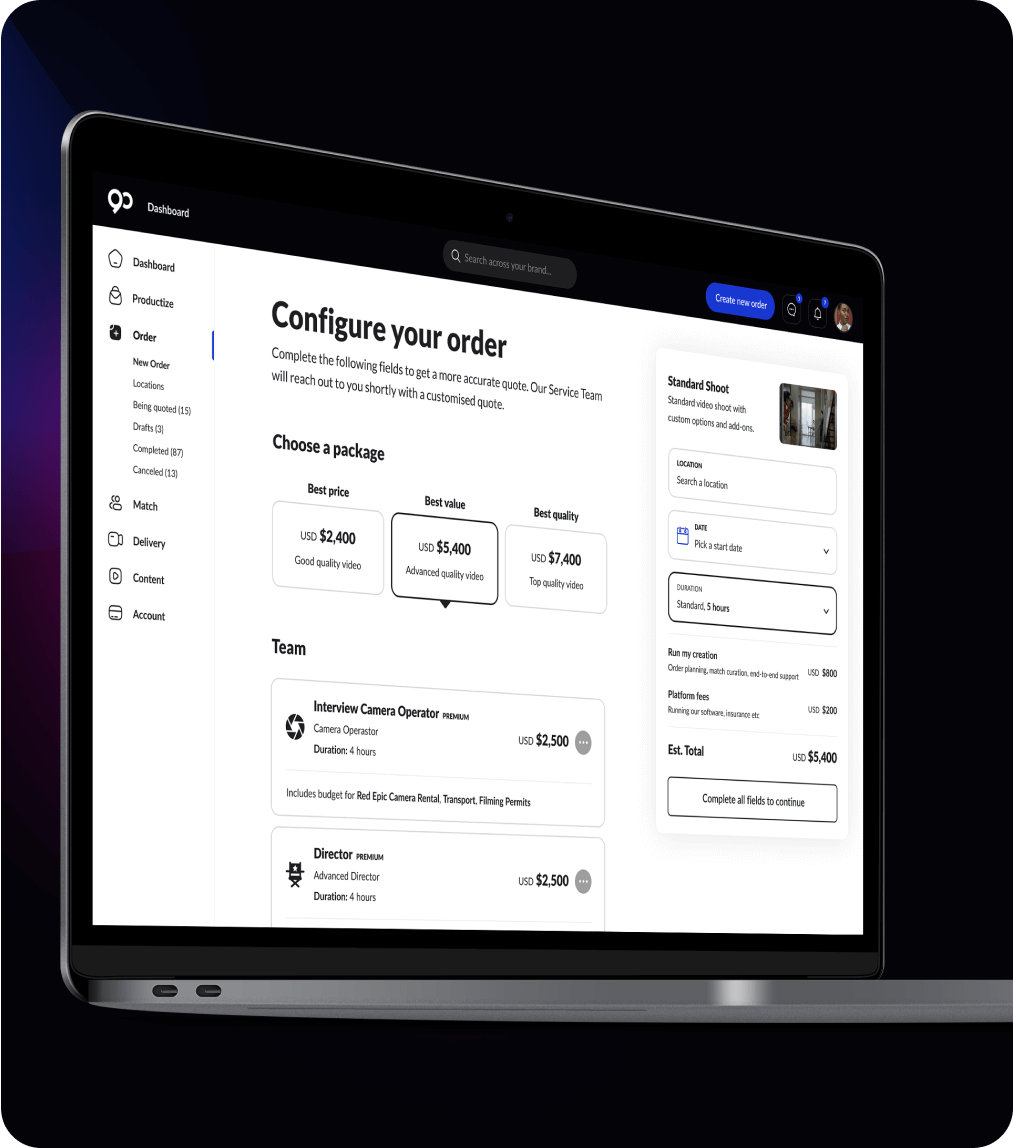 Order Single Services with Built-in Flexibility